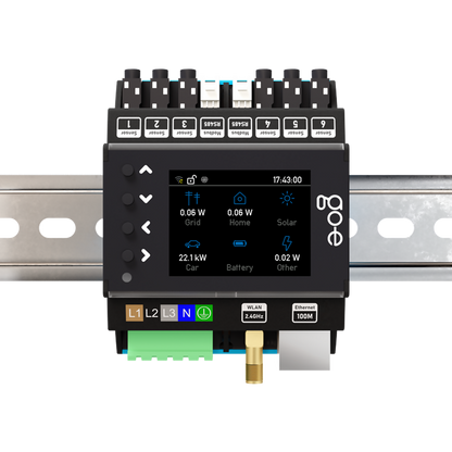 go-e Controller, dynaaminen kuormanhallinta, aurinkosähkö, energiankulutuksen seuranta
