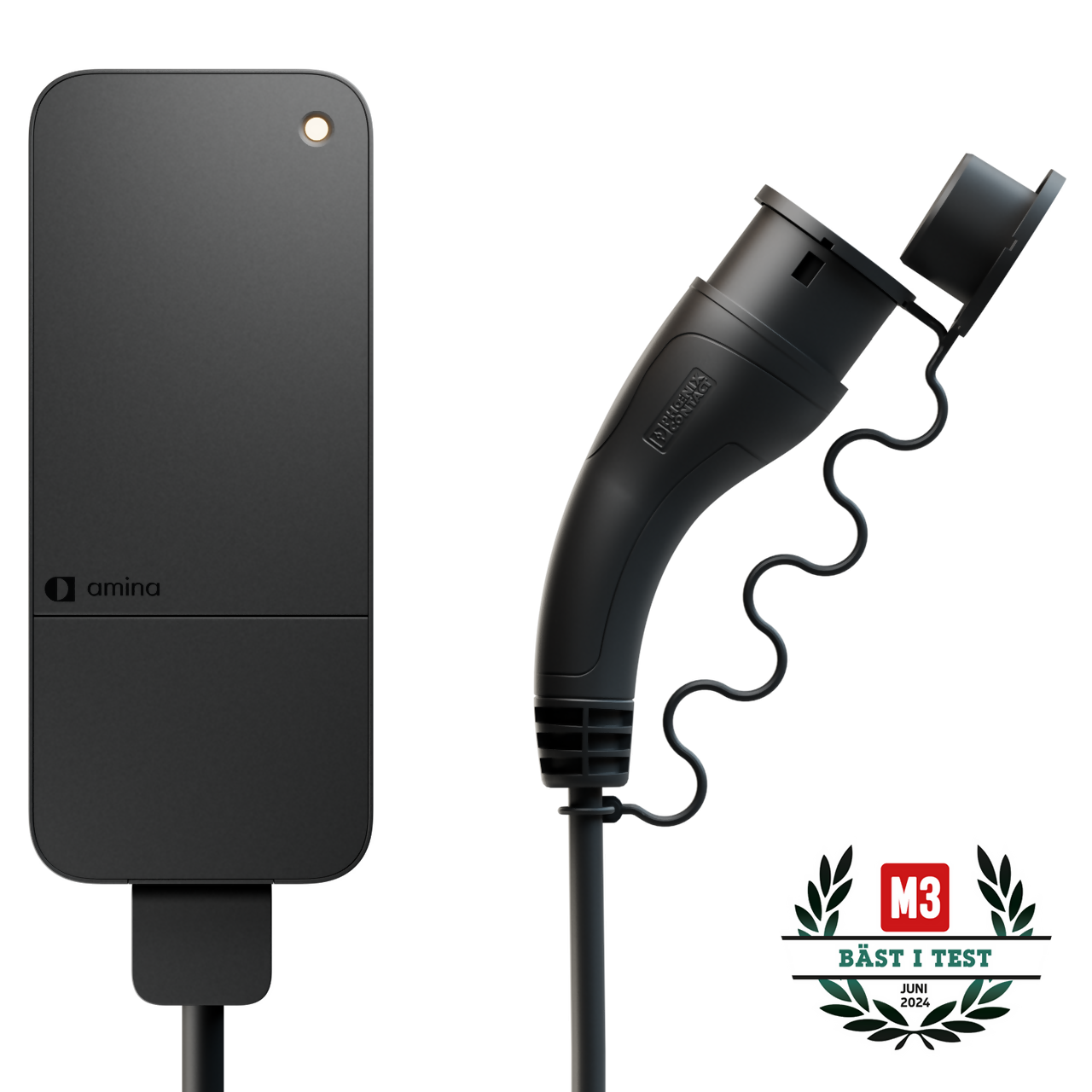 Amina S latausasema, 14kW, kiinteä kaapeli 6 m, type 2