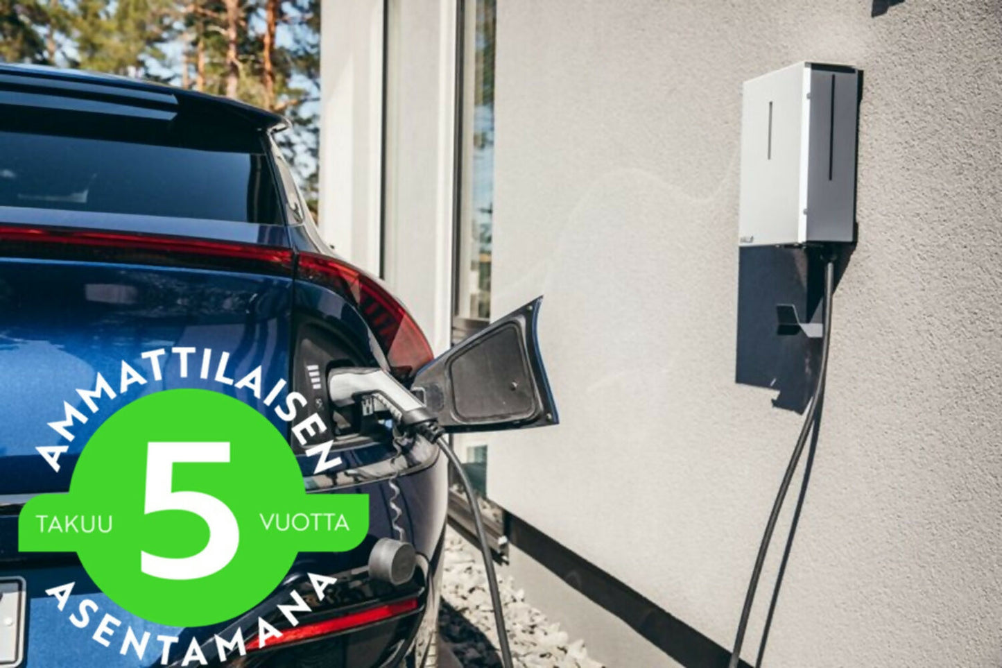 WALLe16M latausasema, kuormanhallinta (vastaanotin), 11 kW, 3x16 A, 3-vaihe, Type2, 5 m