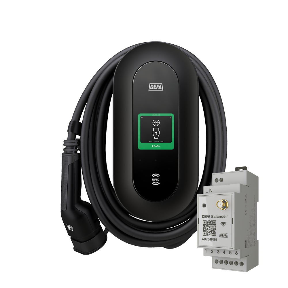 DEFA Power 22 kW latausasema ja DEFA Balancer eLaturilta