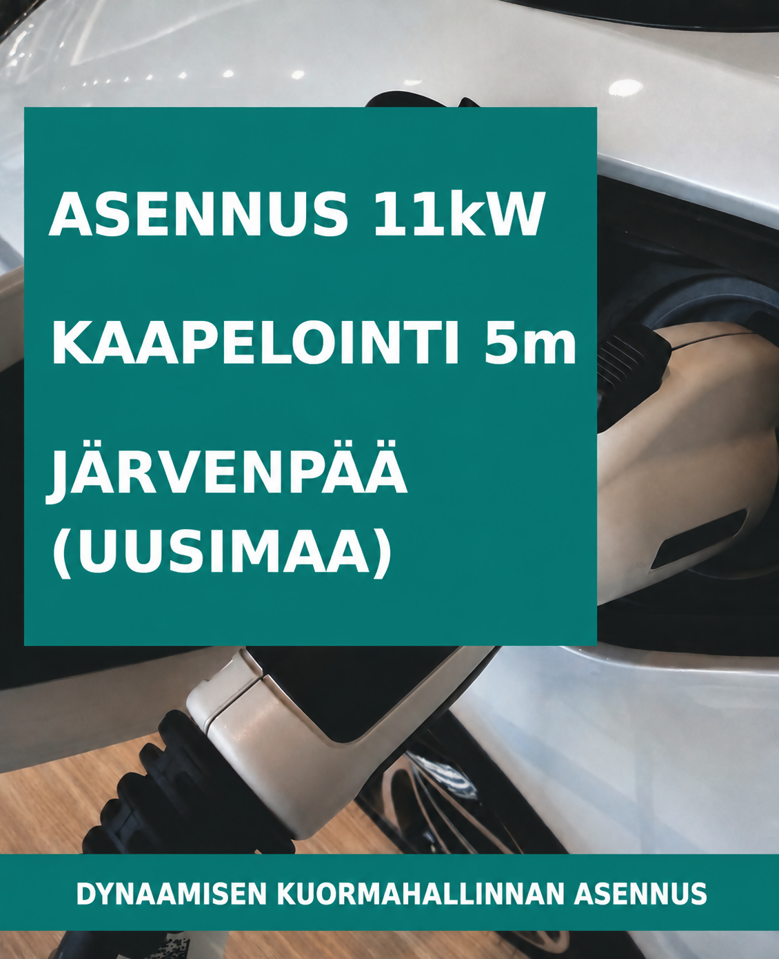 Dynaamisen kuormanhallinnan asennus latausasemalle Järvenpäässä.