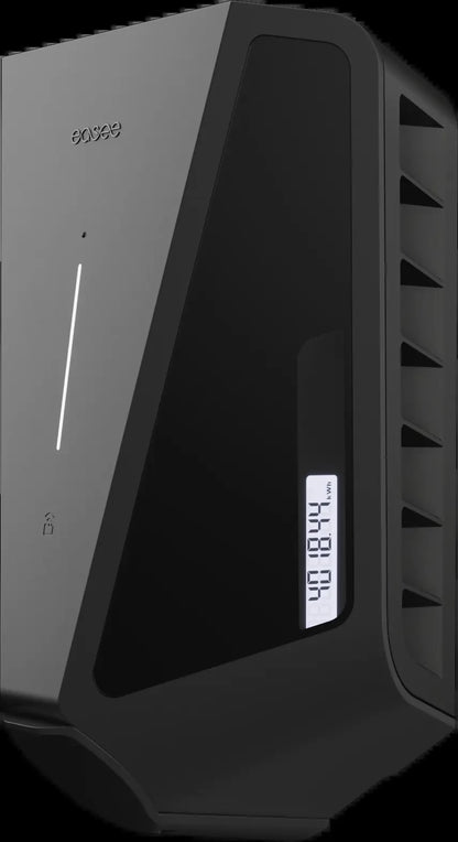 Easee Charge Pro 22 kW latausasema viistosta kuvattuna