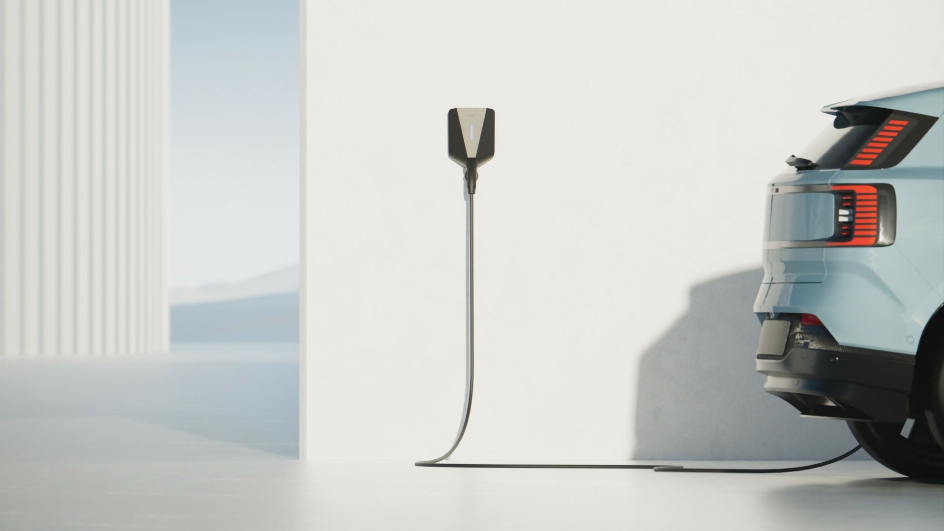 Easee Charge Up 22 kW latausasema musta sähköauton kotilaturi