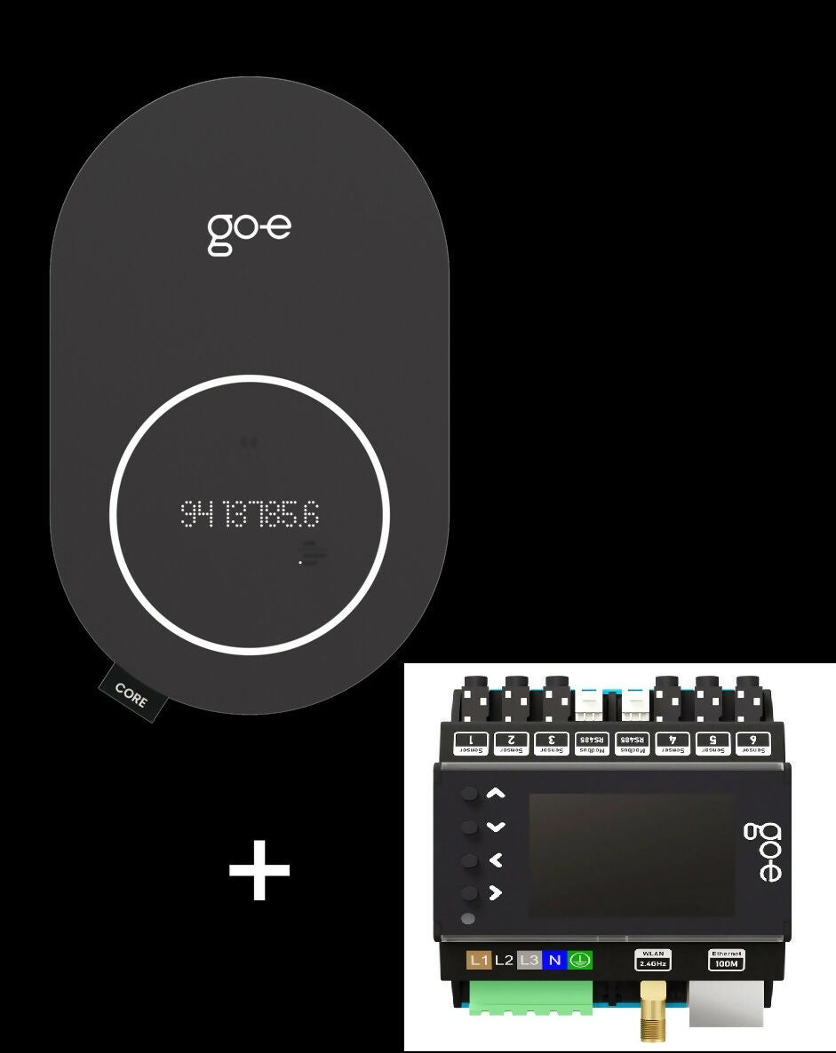 go-e Charger CORE latausasema ja go-e Controller kuormanhallinnalla