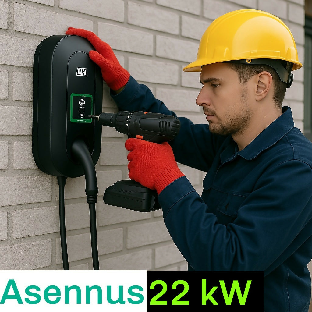 Latausaseman asennus 22 kW Uusimaa eLaturilta 