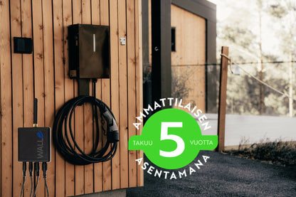 WALLe16M latausasema, kuormanhallinta (vastaanotin), 11 kW, 3x16 A, 3-vaihe, Type2, 5 m