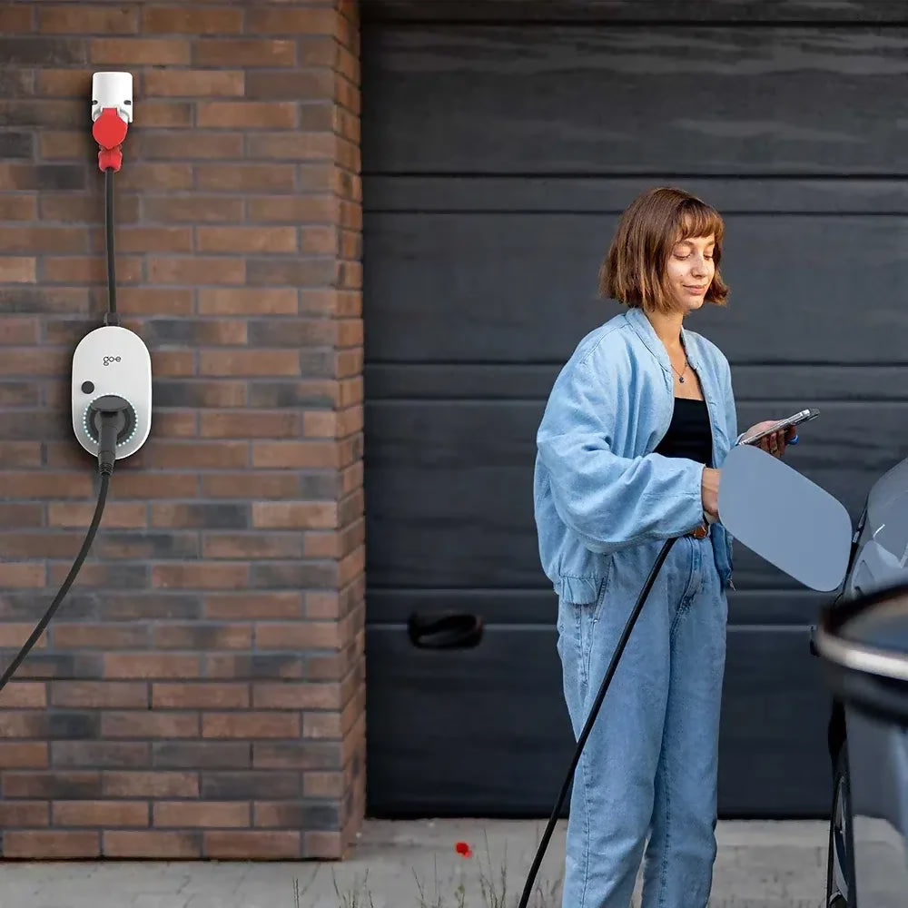 go-e charger Gemini Flex 11 kW latausasema, Type2, (3x16 A), ei kaapelia, Wi-Fi, app, pörssisähkö