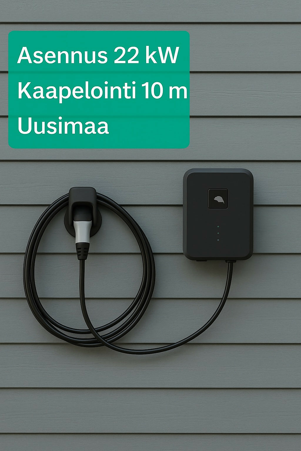 Latausaseman asennus 22 kW Uusimaa eLaturilta 