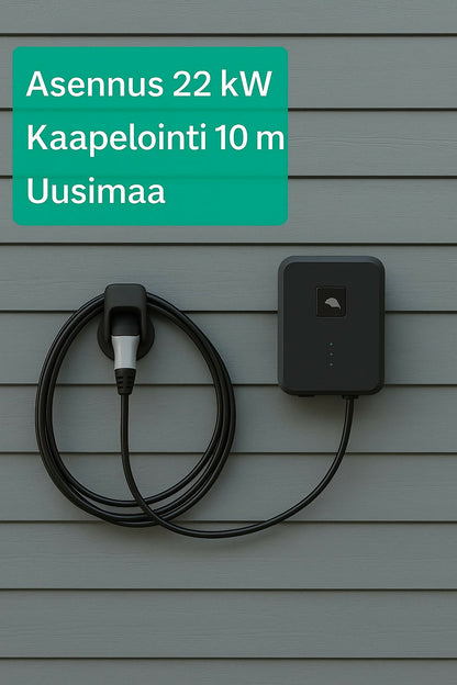 Latausaseman asennus 22 kW Uusimaa eLaturilta 