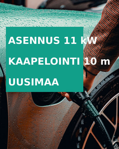 Latausaseman asennus 11 kW (3-vaihe), Uusimaa