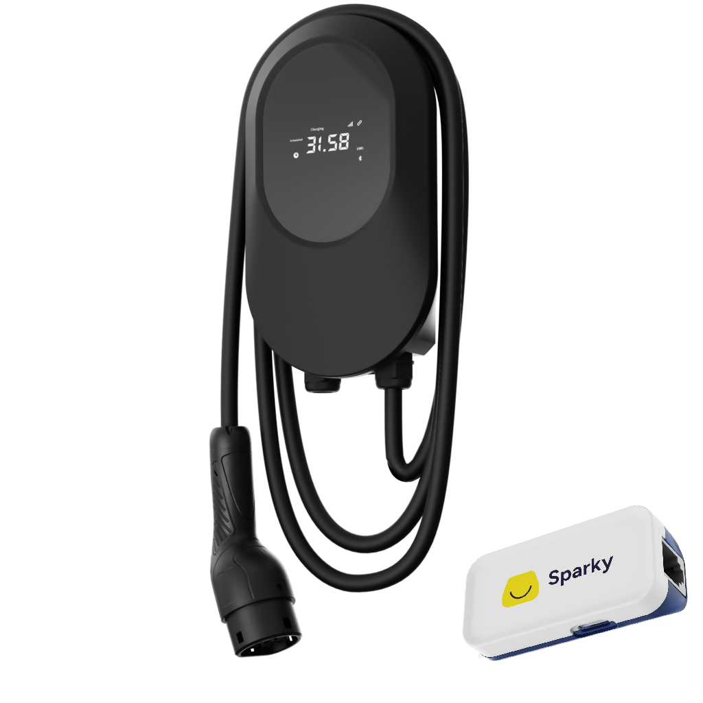 Volt Time One 22 kW ja Chargee Sparky WiFi-lähetin