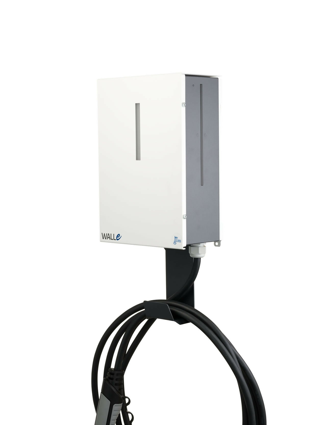 WALLe16M latausasema, kuormanhallinta (vastaanotin), 11 kW, 3x16 A, 3-vaihe, Type2, 5/8 m, sivusta, eLaturilta